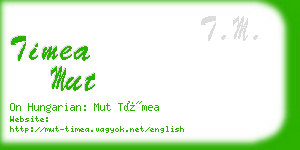 timea mut business card